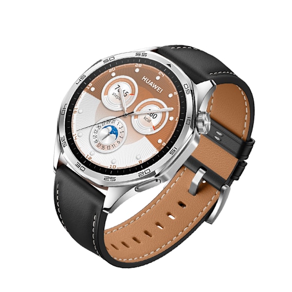 Aito nahkaranneke Huawei GT5:lle 22 mm Musta