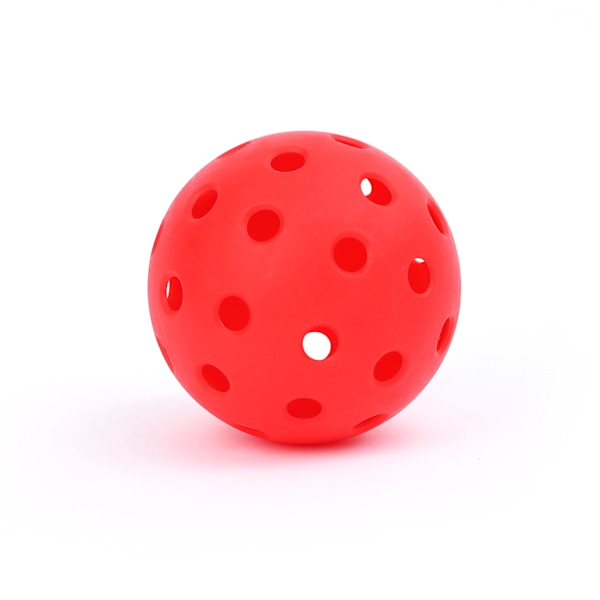 Sæt med 6 Pickleball-bolde, 40-huls Pickleballs 74 mm Rød