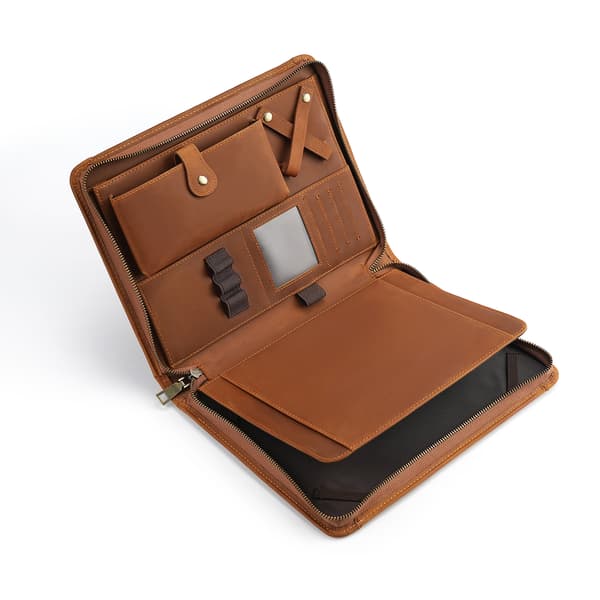 Premium læder tablet taske til iPad 9.7 tommer Brown Brown