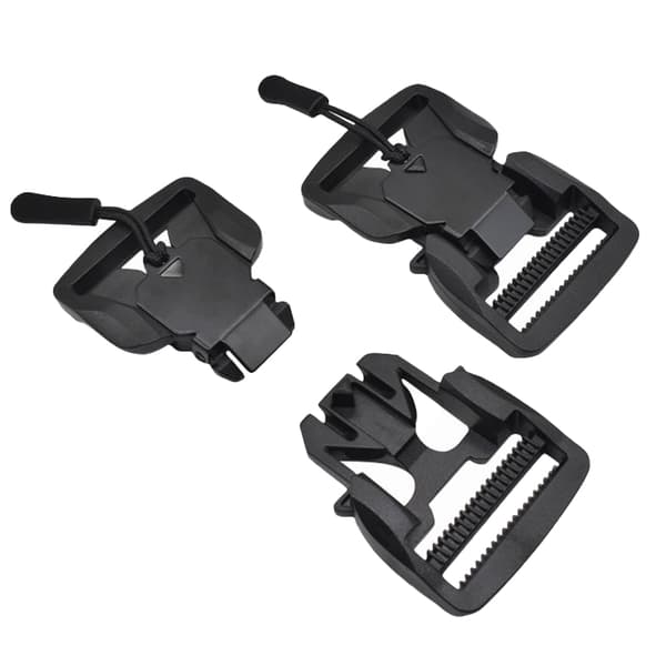 2-pack Magnetiska Spännen Svarta - Snabbfäste för Väskor, Bälten och Taktisk Utrustning Model 8