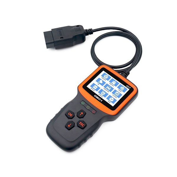 OBD2 Bilmotor Fejlkodedetektor - Diagnostisk Værktøj til Fejlkoder, Batterispænding og I/M Readiness