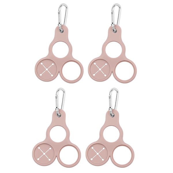 Silicone Vattenflaskhållare Clip - 4-pack Pink Pink