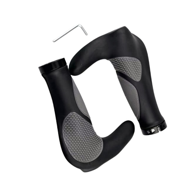 Ergonomiset kumiset ohjaustangon kahvat MTB:hen, bar endseillä