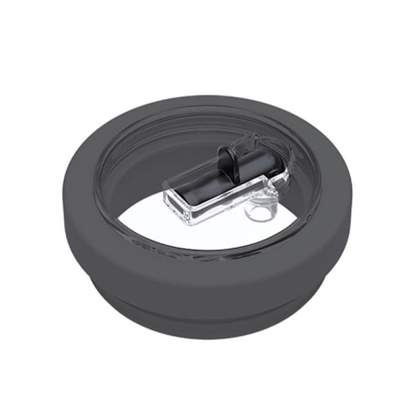 Glaslock med Hopfällbart Sugrör för Stanley IceFlow 40oz Black Black