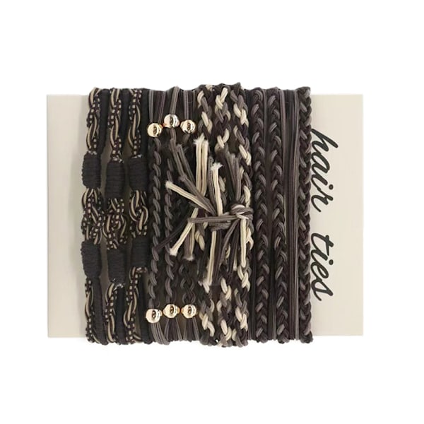 Bohemiska flätade hårband - 12-pack Modell 6