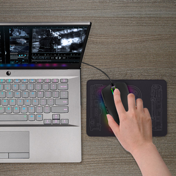 RGB Gamingmus med justerbar DPI och ergonomisk design