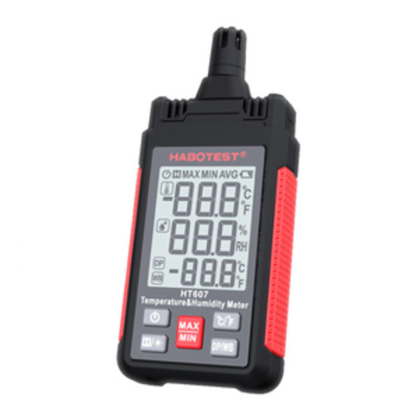 Temperatur & fuktighetsmätare Habotest HT607