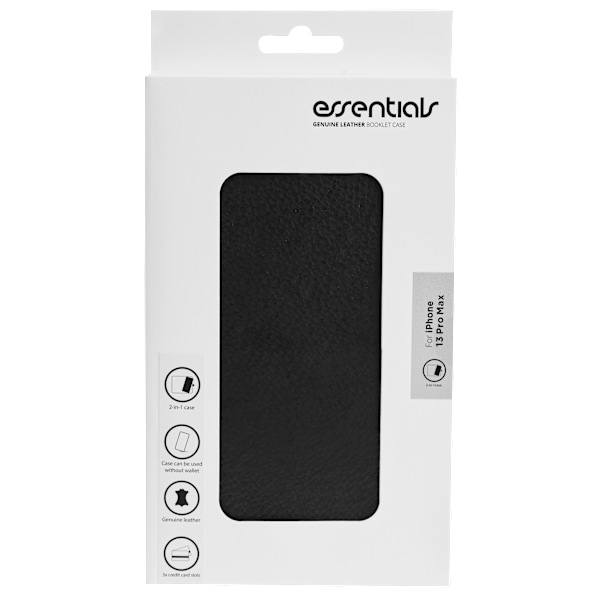 iPhone 13 Pro Max leather wallet, detachable,Black