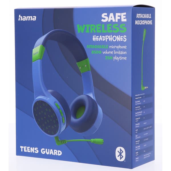 Hörlur Teens Guard On-Ear Trådlös 85dB Blå