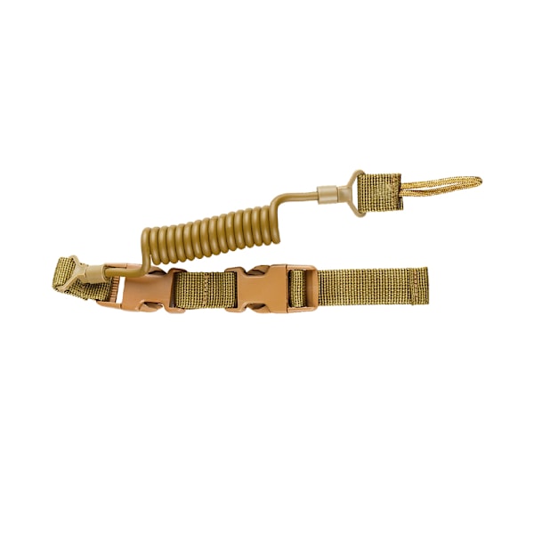 Tactical Spring Rope -sisäänvedettävä avaimenperä - Kadon estävä avaimenperä Khaki