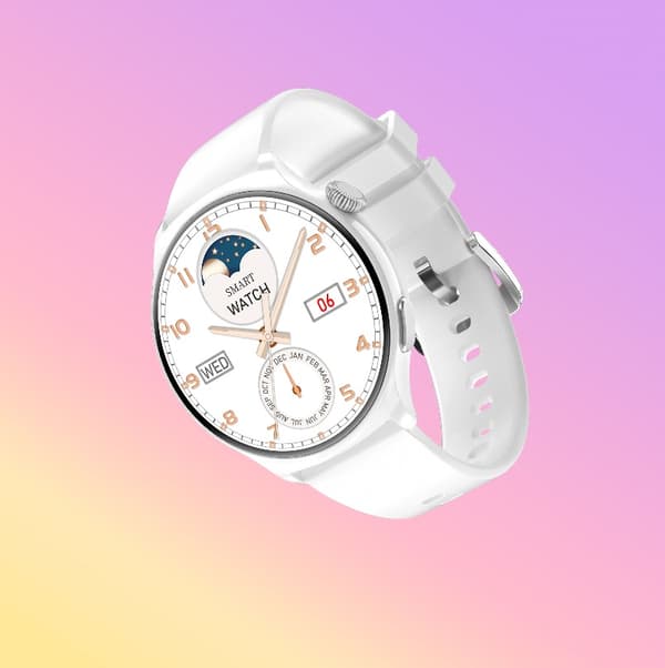 MX16 Smartwatch: 1.43" HD-skærm, Bluetooth-opkald White White