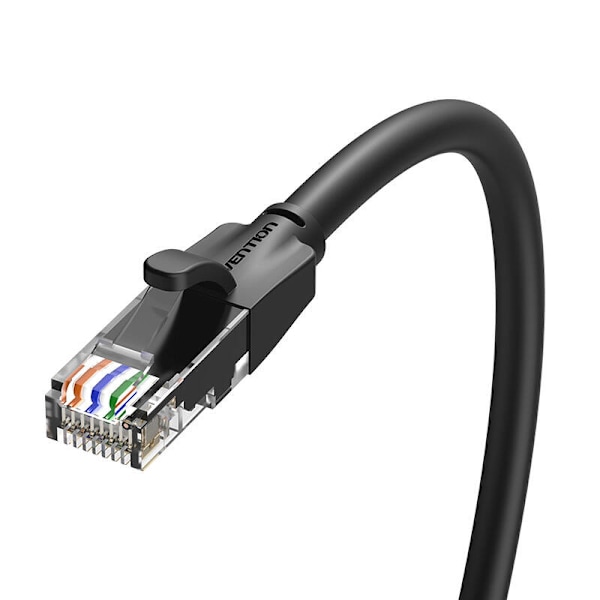 Kaapeli sieciowy UTP CAT6 Vention IBEBK RJ45 Ethernet 1000Mbps 8m czarny