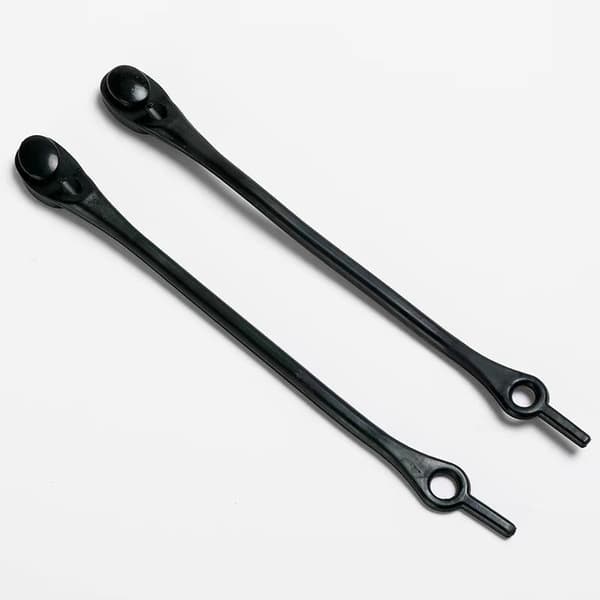 Silikone snørebånd uden bindebånd - 12 stk. Black Black