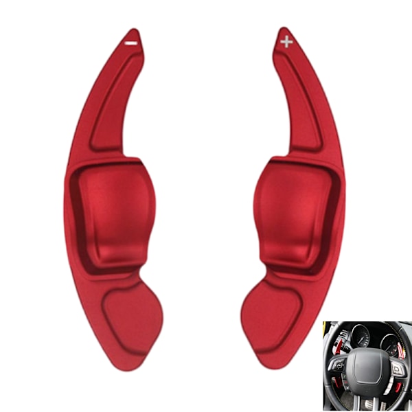 Rattpaddelväxelförlängning 1-par – kompatibel med Volkswagen Golf 6, GTI och R20 Volkswagen Golf 6/GTI/R20/Old Scirocco/ Röd