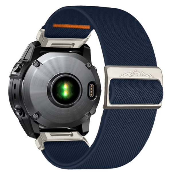 Garmin Descent MK3i -kellolle sopiva nailoninen joustava kellonranneke Sininen 22mm