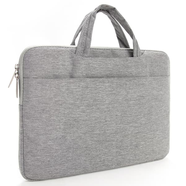 Fodral för bärbar dator, stötsäker skyddande datorbärfodral med framficka Grey L Grey L
