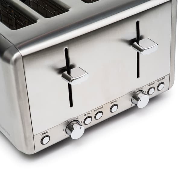 Brødrister 4 skiver 1850W BR420 Rustfrit stål