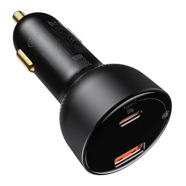 Billaddare Baseus Superme, USB, USB-C, 100W (svart)