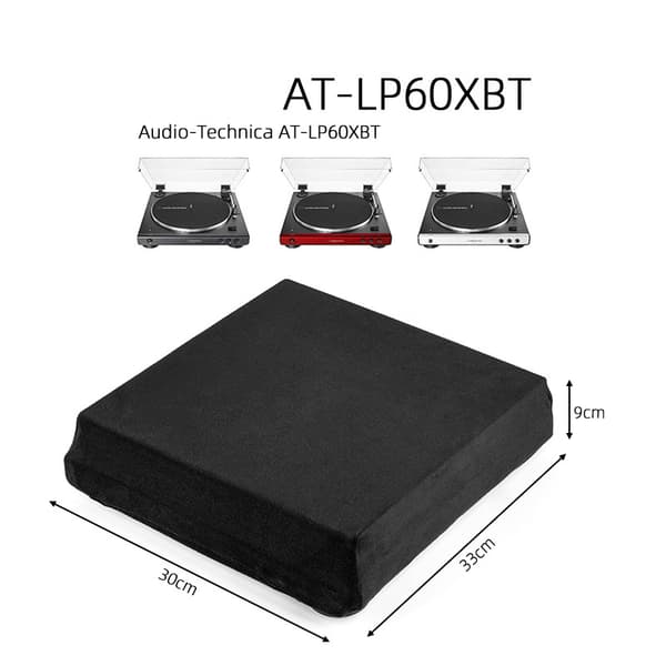 Audio-Technica AT-LP60XBT Pölysuoja, Pehmeä Vinyylilevysoittimen Suojus