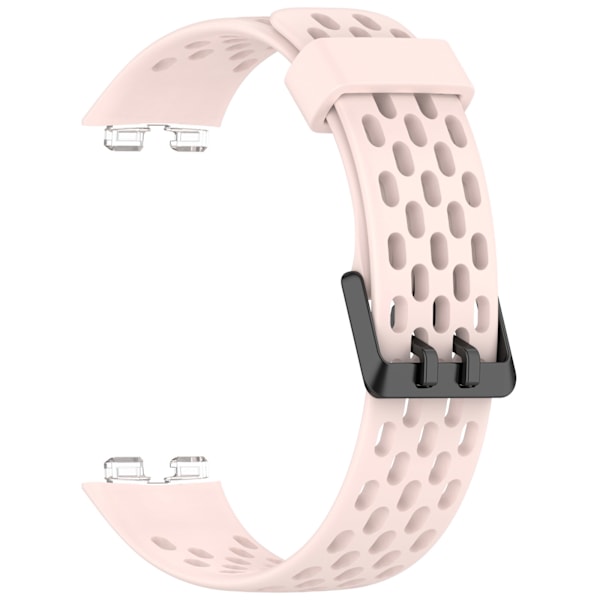 Udskiftningsrem til Huawei Band 10/9/8 - åndbart design med huller Lyserød
