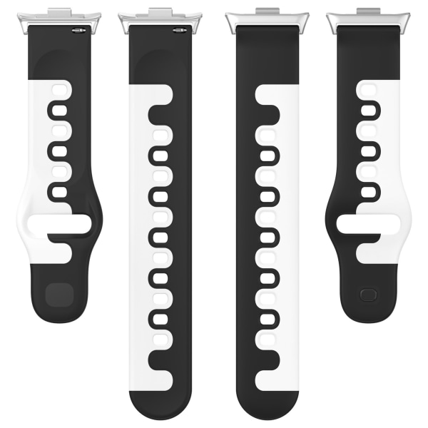 Klockarmband för Xiaomi Mi Band 8 Pro/Redmi Watch 4 Svart + Vit