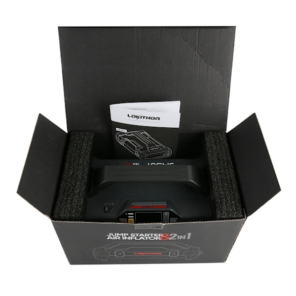 Powerbank / Hoppstarter Lokithor JA301, 2000A, kompresor 10-150 PSI