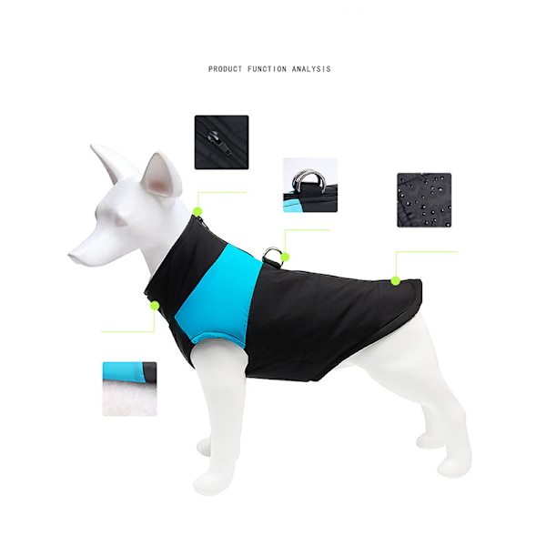 Pet Vest Jakke, varmt hundetøj til vinter 4XL