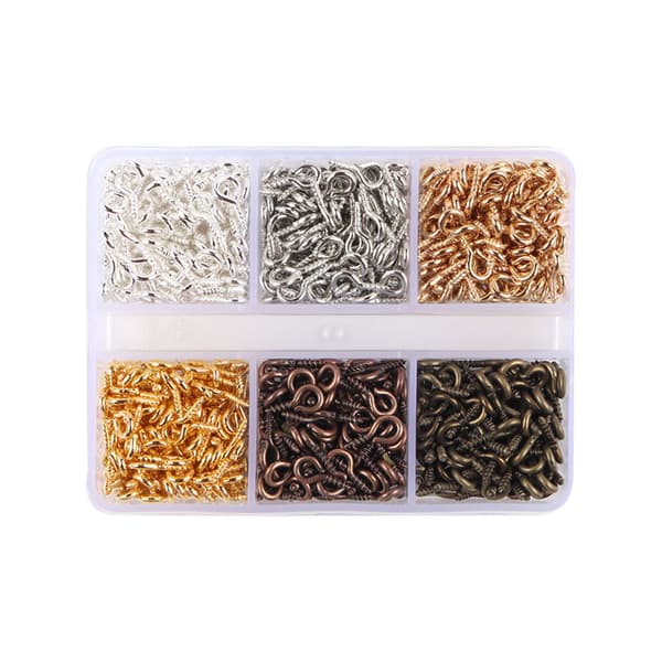 Boxed Eye Pins 8mm (100 stk. pr. rum)