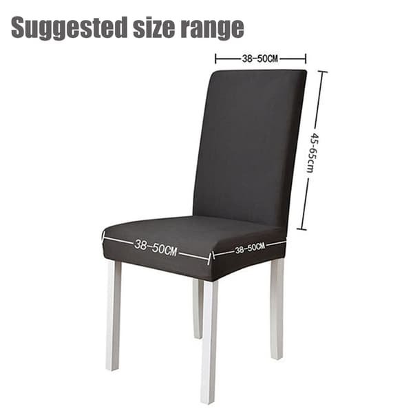 Enfärgat Stolsöverdrag Black Black