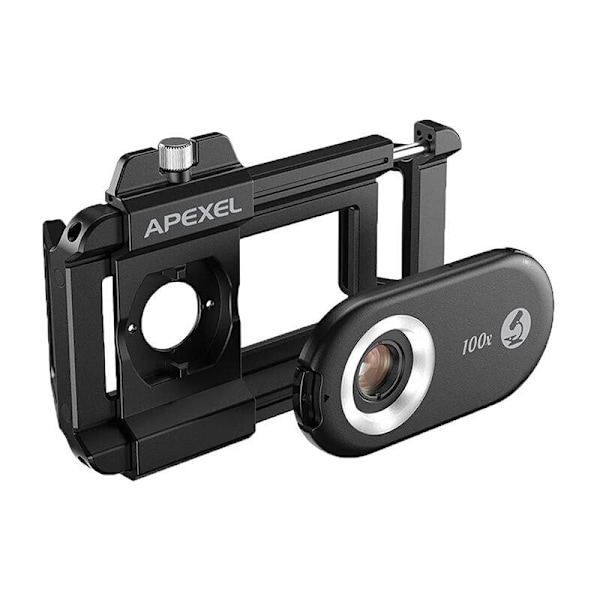 3x CPL linse / mikroskop til smartphone Apexel APL-MS3IN1, 200x / 150x / 100x