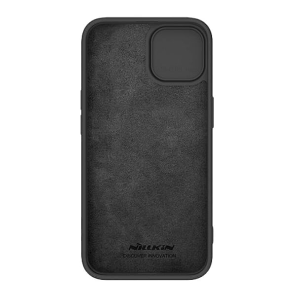 Nillkin CamShield Silky Silikonfodral för iPhone 15 Plus (svart)