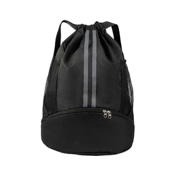 Suuri tilava koripalloreppu kengälokerolla Black Black