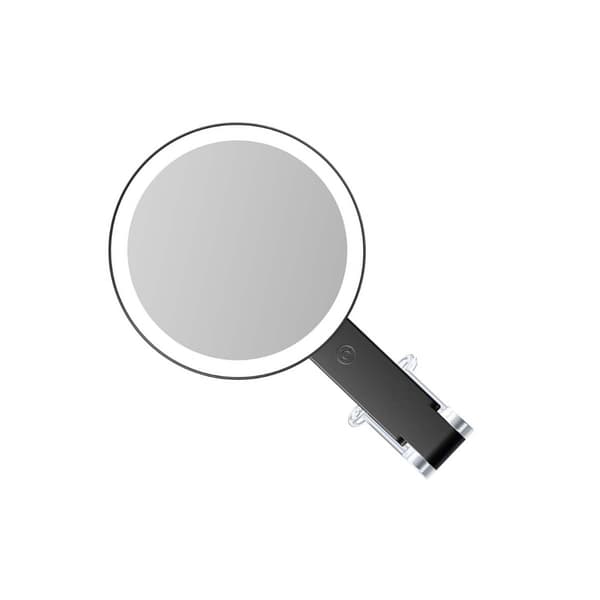 LED Sminkspegel med Björnstativ - 20x Förstoring, Tri-Fold Design Black Black