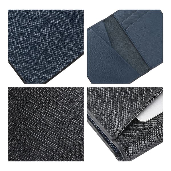 Korthållare i Äkta Läder NavyBlue NavyBlue
