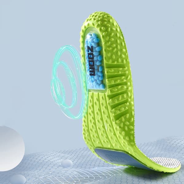 Hög elastisk PU-material grå bubbelinnersula - utmärkt stötdämpning, svettabsorption och andningsförmåga, unisex 42 42