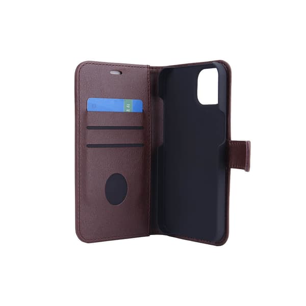 Flipcov Anti Radiation RFID 3 card iPhone 13 Brown PU