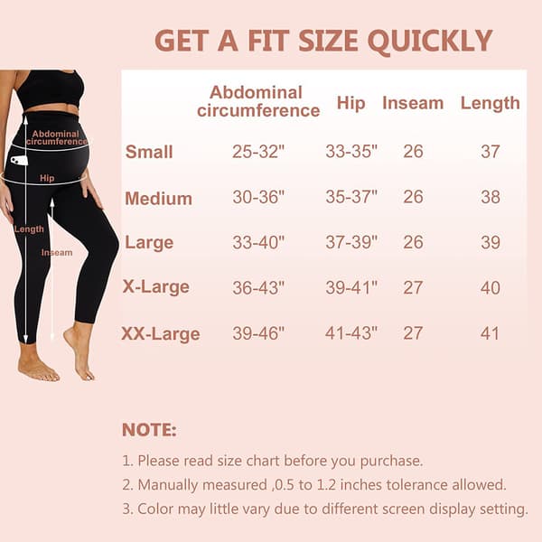 Yogabyxor för gravida - Svarta S S