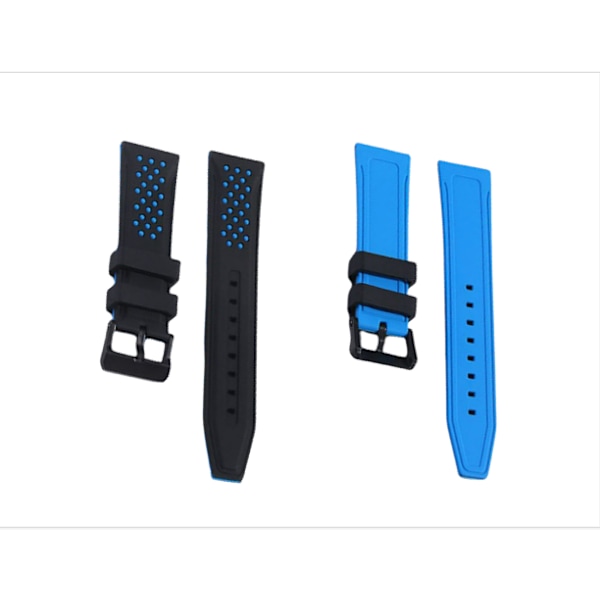Silikonarmband för Huawei/Samsung/Garmin Blå 24 mm
