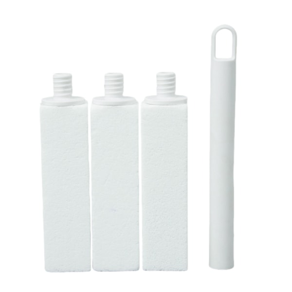 Toalettborste med Pimpsten - 3 pack Grå