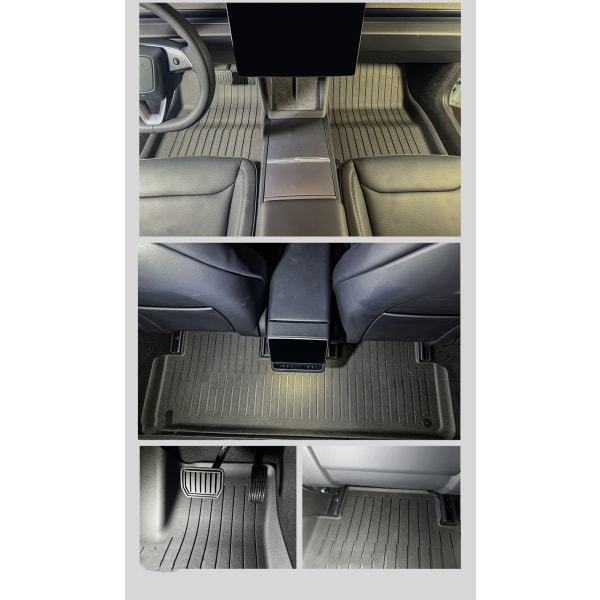 Tesla Model Y Golvmattor 5-sits komplett set