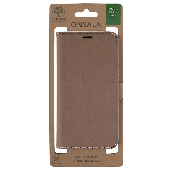 Mobilfodral Eco Brun - iPhone 12 Pro Max