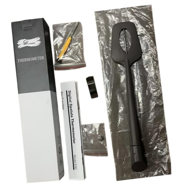 Digital spateltermometer 2-i-1 til madlavning og konfekture til chokolade, bagning og sukkerarbejde -50°C til 300°C ±1°C LCD LR44