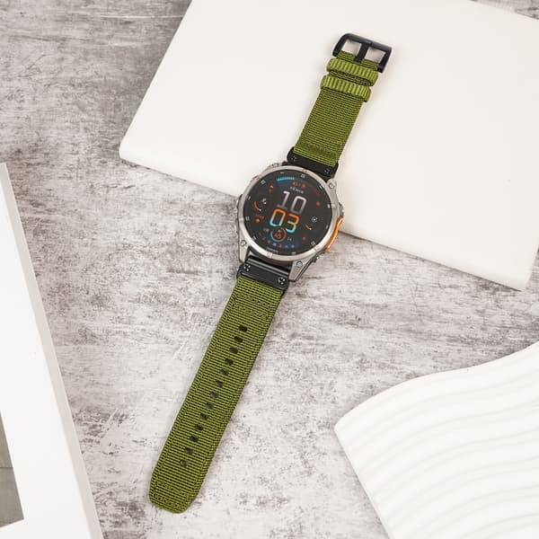 Snabbfäste Nylonvävd Canvasrem 20mm för Garmin