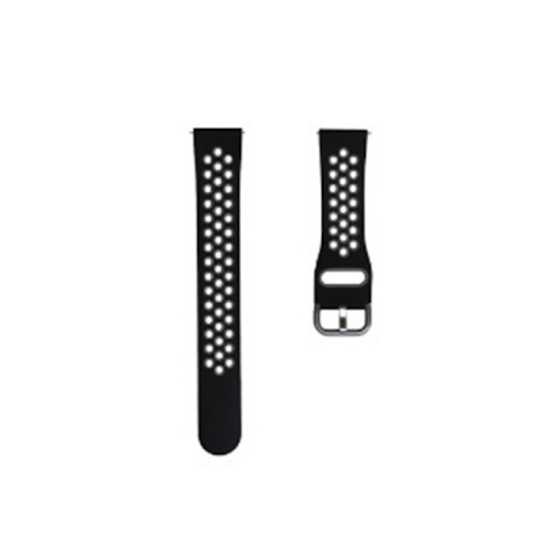 Silikonarmband för Samsung Gear S3/Galaxy Watch 46mm Svart+grå