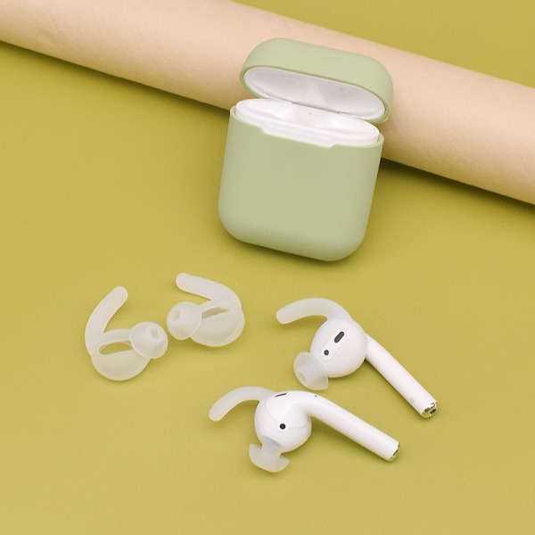 Öronkrokar öronproppar för bättre fäste för AirPods/AirPods 2 Transparent