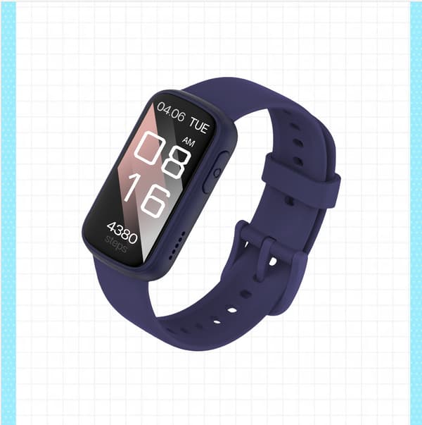 Smartwatch med pulsmåler, søvnmåler, skridttæller DarkBlue DarkBlue