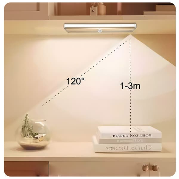 Smart LED-list med rörelsesensor - Varmvitt ljus, magnetisk, uppladdningsbar
