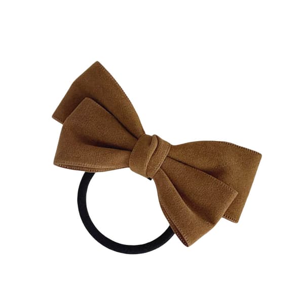 Chic Bowknot Hårelastikker - Sæt med 2 alsidige hårtilbehør coffee coffee
