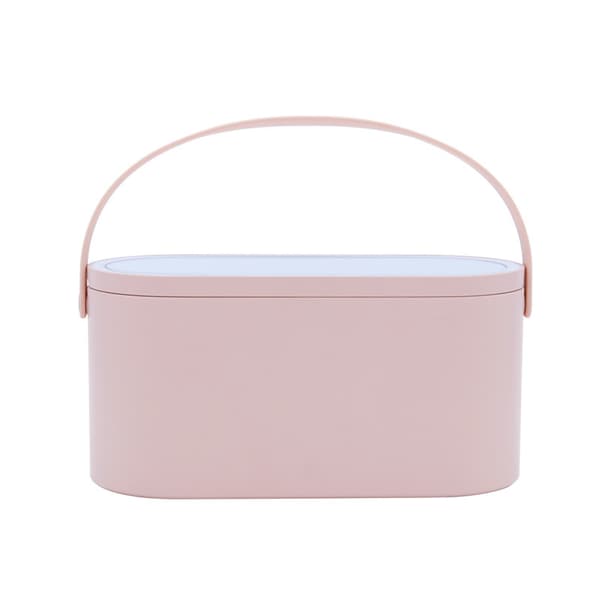 Bærbart LED Makeup Spejl med Lys Pink Pink