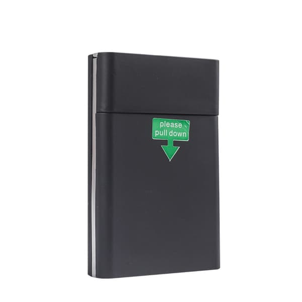 Slim Cigarette Flip Top Case, PVC-Material, 2-pack - Rymmer 20 Slim Cigaretter Black Black